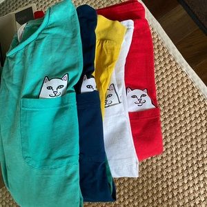 Bundle of 4 Rip N Dip mens shirts all size medium.